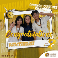 Science Quiz Bee champion recognition featuring Martin Gayem