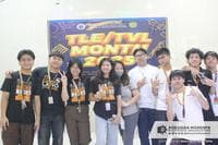 Martin Gayem with fellow students at the TVL/TLE Month opening